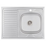 Кухонна мийка Lidz 6080-R 0,6 мм Satin (LIDZ6080R06SAT)