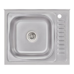 Кухонна мийка Lidz 6050-L 0,6 мм Satin (LIDZ6050L06SAT)