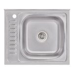 Кухонна мийка Lidz 6050-R 0,6 мм Satin (LIDZ6050R06SAT)