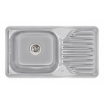 Кухонна мийка Lidz 7642 0,8 мм Satin (LIDZ764208SAT)