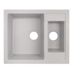 Кухонная мойка с дополнительной чашей Lidz 615x500/200 GRA-09 (LIDZGRA09615500200)