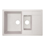 Кухонная мойка с дополнительной чашей Lidz 780x495/200 GRA-09 (LIDZGRA09780495200)