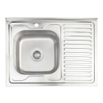 Кухонна мийка Lidz 6080-L 0,6 мм Decor (LIDZ6080DEC06)