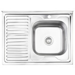 Кухонна мийка Lidz 6080-R 0,8 мм Decor (LIDZ6080RDEC08)