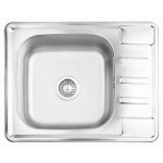 Кухонна мийка Lidz 6350 0,8 мм Satin (LIDZ6350SAT8)
