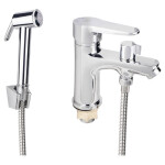 Змішувач для раковини Lidz (CRM) 14 34 001FB з лійкою для гігієнічного душу