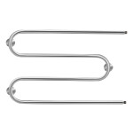 Полотенцесушитель водяной Lidz Snake (CRM) D25х1/2" 500x800