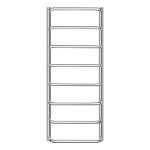 Полотенцесушитель водяной Lidz Standard (CRM) D32/20х1/2" 400x1000 P8