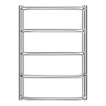 Полотенцесушитель водяной Lidz Standard (CRM) D32/20х1/2" 400x600 P5