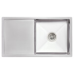 Кухонна мийка Lidz H7844 3.0/1.0 мм Brush (LIDZH7844LBRU3010)