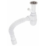 Сифон для раковини Lidz (WHI) 60 06 Y002 00 з відводом для пральної машини (вихід 50 мм)