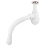 Сифон для кухонної мийки Lidz (WHI) 60 05 M001 00 (вихід 50 мм)