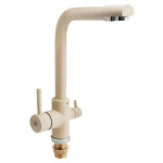 Змішувач для кухні Lidz (BEI) Over 38 020 з підключенням до фільтра