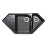 Кухонная мойка с дополнительной чашей Lidz 1000x500/225 BLM-14 (LIDZBLM141000500225)