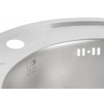 Кухонна мийка Lidz 490-A 0,6 мм Satin (LIDZ490A06SAT160)