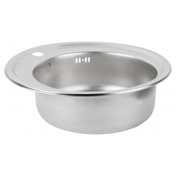 Кухонна мийка Lidz 490-A 0,6 мм Satin (LIDZ490A06SAT160)