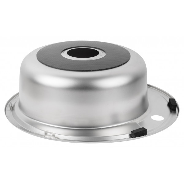 Кухонна мийка Lidz 490-A 0,6 мм Satin (LIDZ490A06SAT160)