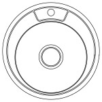 Кухонна мийка Lidz 490-A 0,8 мм Satin (LIDZ490ASAT)