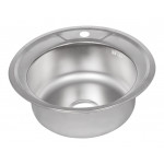 Кухонна мийка Lidz 490-A 0,8 мм Satin (LIDZ490ASAT)