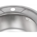 Кухонна мийка Lidz 490-A 0,8 мм Satin (LIDZ490ASAT)