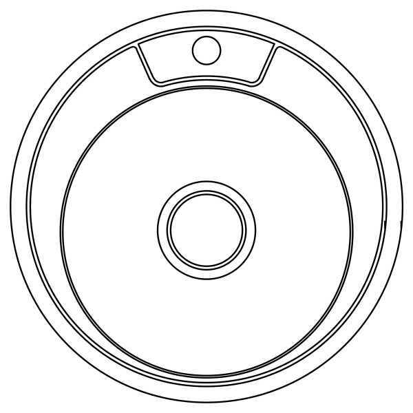 Кухонна мийка Lidz 490-A 0,8 мм Satin (LIDZ490ASAT)