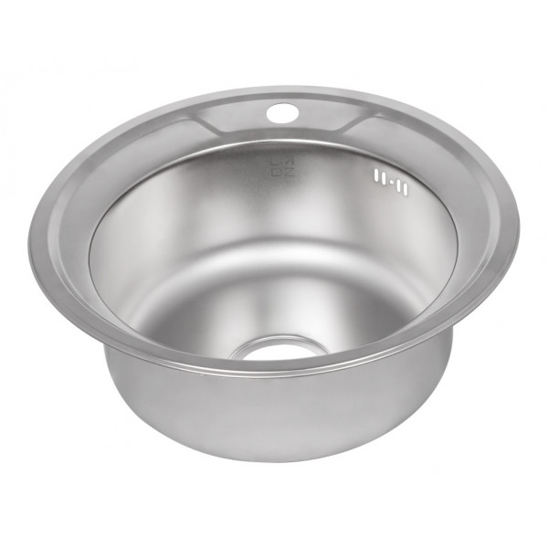 Кухонна мийка Lidz 490-A 0,8 мм Satin (LIDZ490ASAT)