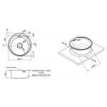 Кухонна мийка Lidz 510-D 0,6 мм Satin (LIDZ510D06SAT)