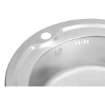 Кухонна мийка Lidz 510-D 0,6 мм Satin (LIDZ510D06SAT)
