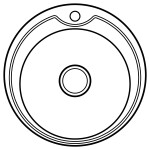 Кухонна мийка Lidz 510-D 0,8 мм Satin (LIDZ510DSAT)