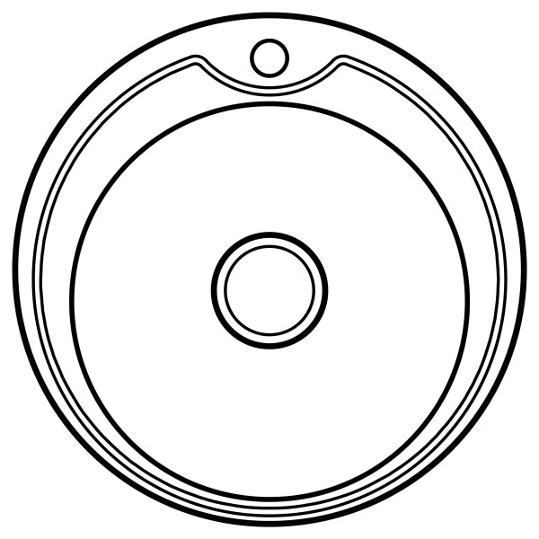 Кухонна мийка Lidz 510-D 0,8 мм Satin (LIDZ510DSAT)