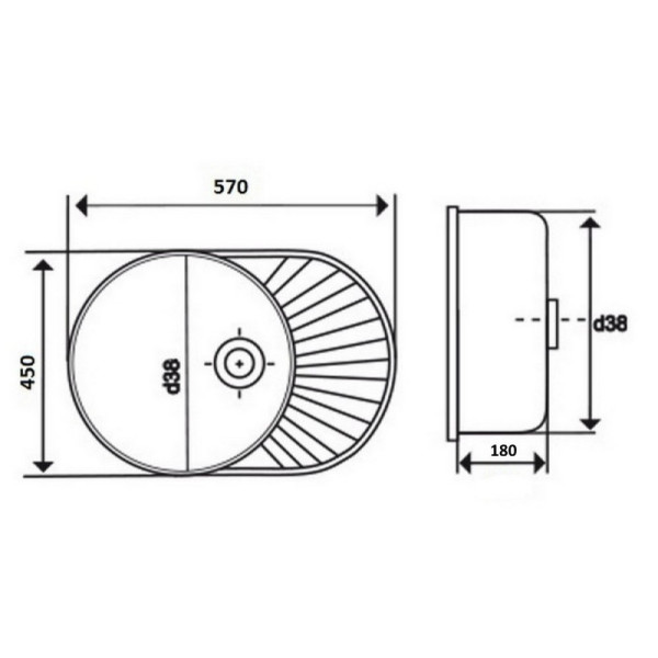 Кухонна мийка Lidz 6044 0,8 мм Polish (LIDZ6044POL)