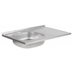 Кухонна мийка Lidz 6080-L 0,6 мм Satin (LIDZ6080L06SAT)