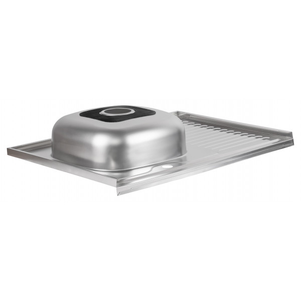 Кухонна мийка Lidz 6080-L 0,6 мм Satin (LIDZ6080L06SAT)