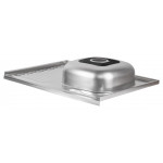 Кухонна мийка Lidz 6080-R 0,6 мм Satin (LIDZ6080R06SAT)