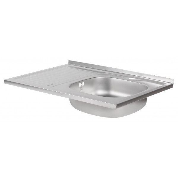 Кухонна мийка Lidz 6080-R 0,6 мм Satin (LIDZ6080R06SAT)