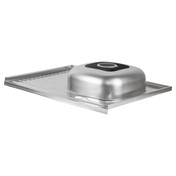 Кухонна мийка Lidz 6080-R 0,6 мм Satin (LIDZ6080R06SAT)