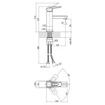 Змішувач для раковини Lidz (CRM) 13 33 001F
