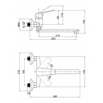 Змішувач для кухні Lidz (CRM) 40 87 009