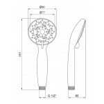 Лейка для ручного душа Lidz (CRM) 51 05 000 00