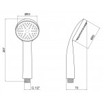 Лейка для ручного душа Lidz (CRM) 51 00 000 00