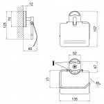 Тримач для туалетного паперу Lidz (CRM) 114.03.01