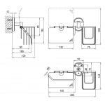 Держатель для туалетной бумаги Lidz (CRM) 114.03.02
