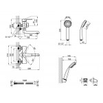 Змішувач для ванни Lidz (CRM) 14 34 006-1 New