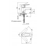 Змішувач для раковини Lidz (CRM) 40 87 001 1