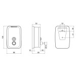 Диспенсер для рідкого мила Lidz (CRM) 121.02.05 500 мл