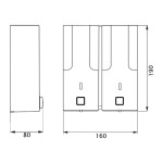 Диспенсер для рідкого мила Lidz (PLA) 120.01.02 760 мл