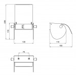 Тримач для туалетного паперу Lidz (CRM) 121.04.02