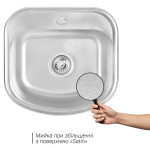 Кухонна мийка Lidz 4749 0,8 мм Satin (LIDZ4749SAT)