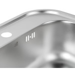 Кухонна мийка Lidz 4749 0,8 мм Satin (LIDZ4749SAT)