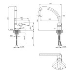 Змішувач для кухні Lidz (WHI) 20 38 011 03